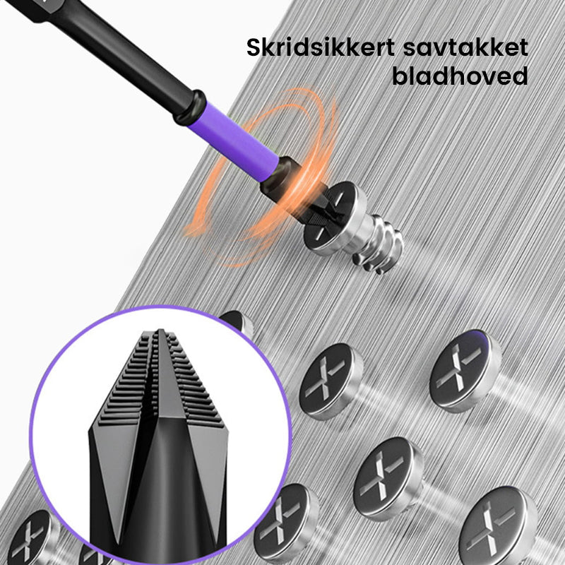 D1 Skridsikre og slagfaste bor til krydsskruetrækkere