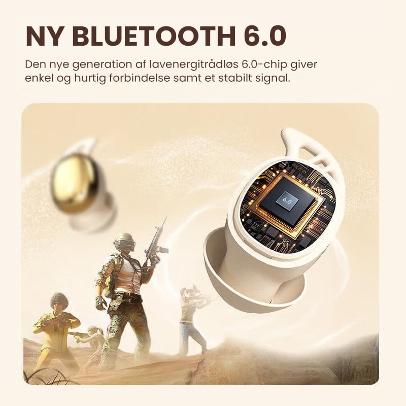 Trådløst usynligt Bluetooth headset til søvn