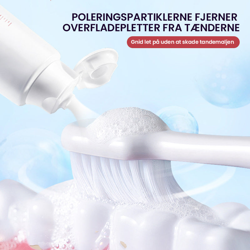 Lysende og pletfjernende probiotisk tandpasta