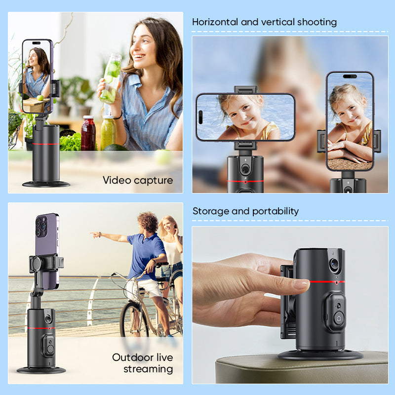 360° Smart Tracking Gimbal med ansigtsgenkendelse