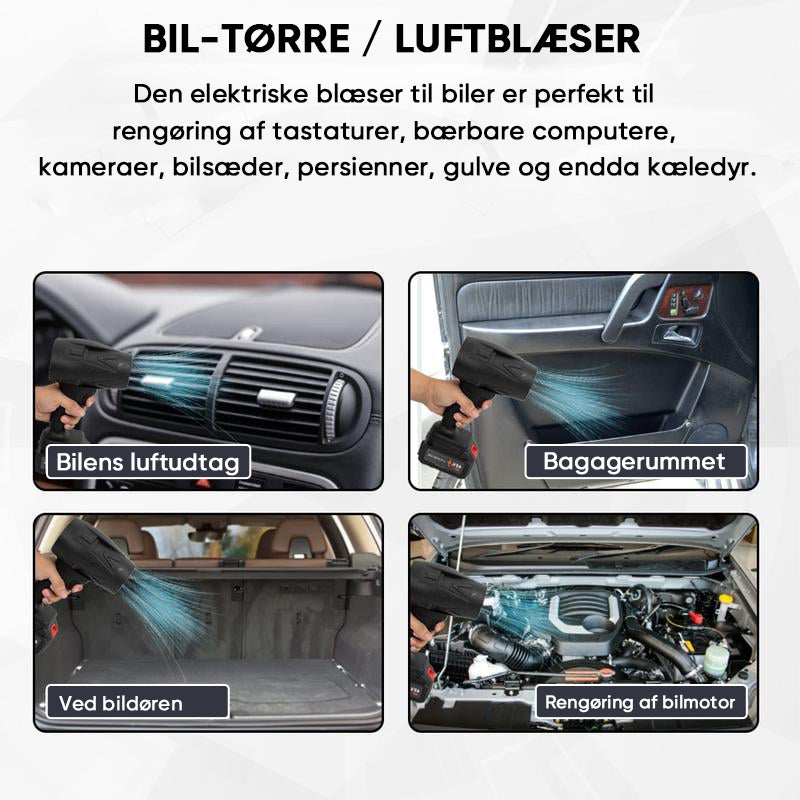 Trådløs superkraftig turboblæser