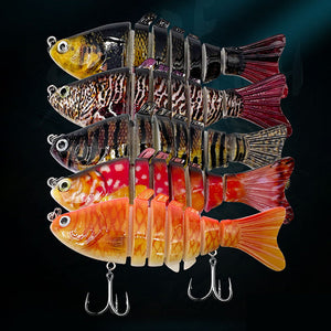 Multi-segmented Fish Swimbait Lure Set