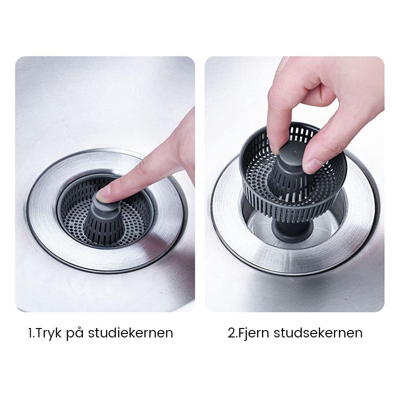 Anti-lugt køkkenvaskfilter