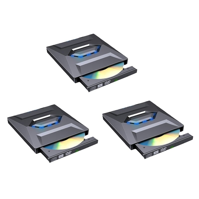 7-i-1 Eksternt USB DVD drev & Blu-ray afspiller