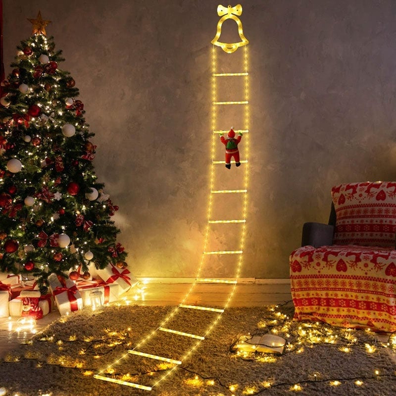 Stigeklatrende julemand-LED-Lampe