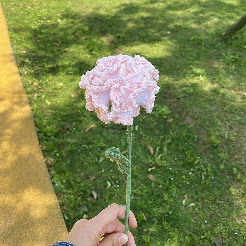 Hæklede blomsterbuketter