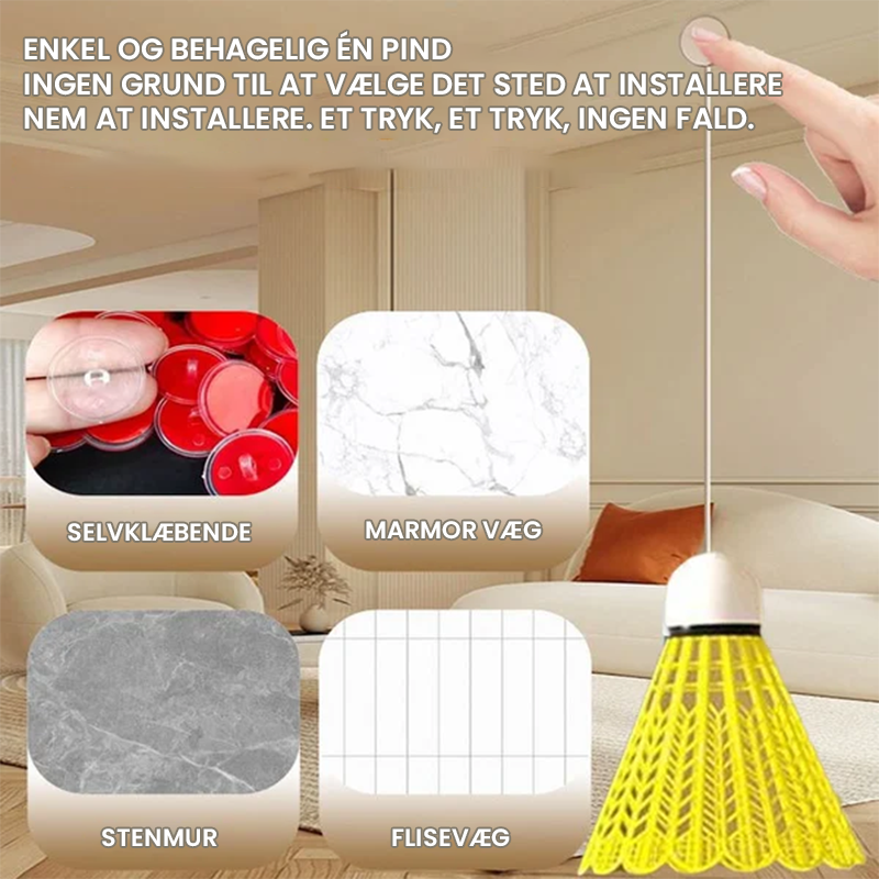 Automatic rebound badminton trainer