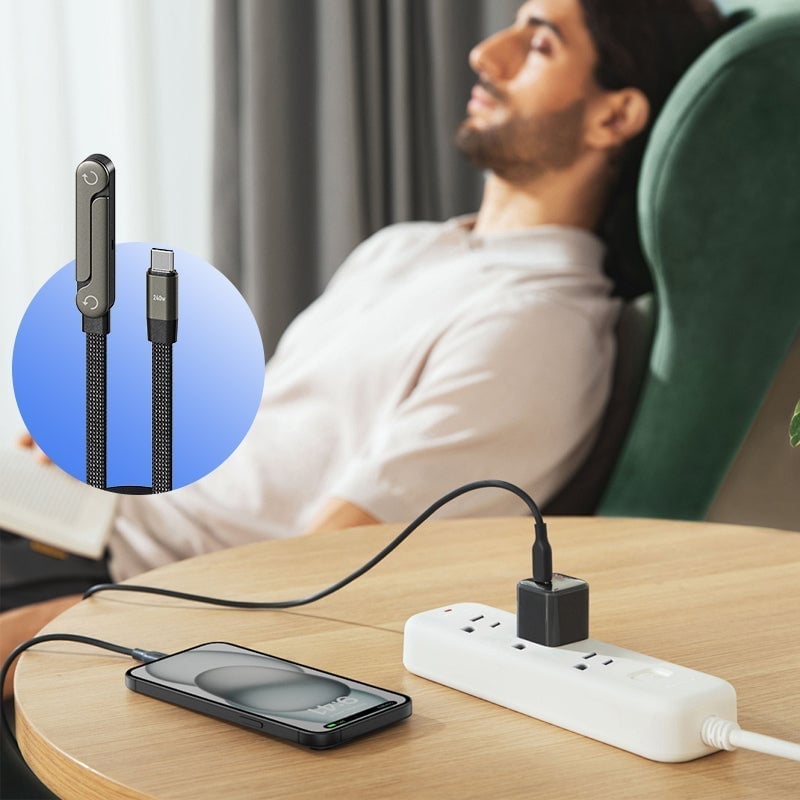 240W ultra hurtigopladningskabel med stativ
