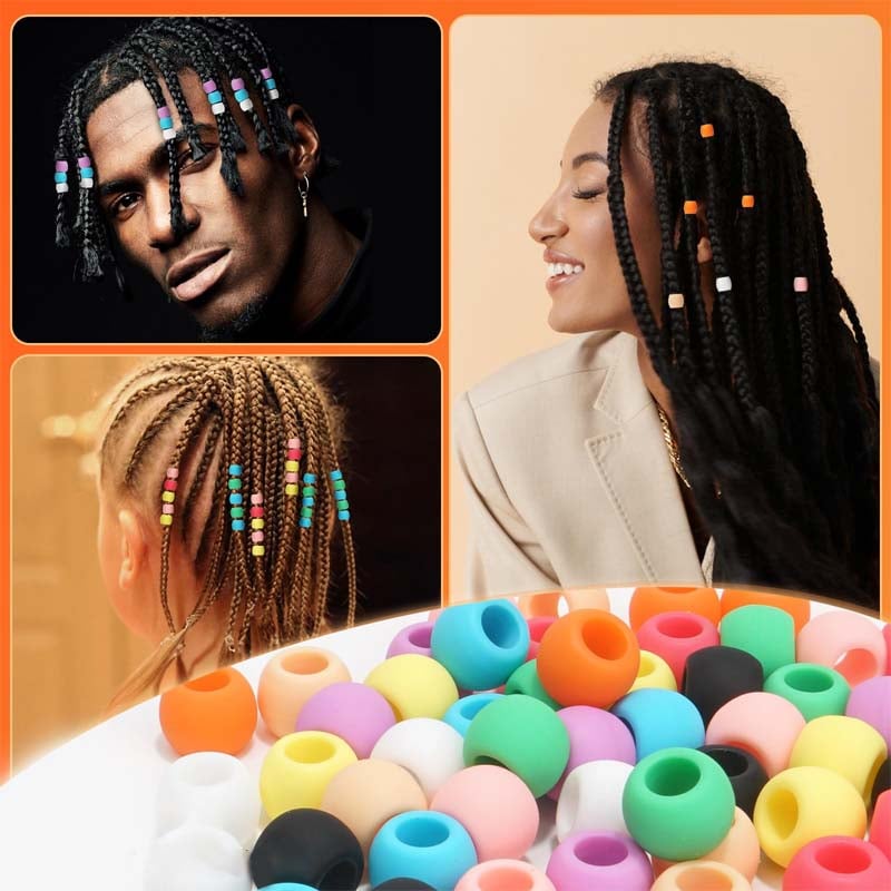 Silikone hårperler (50 stk)