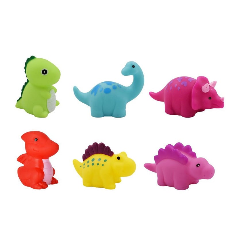 Glødende dinosaurformet badelegetøj