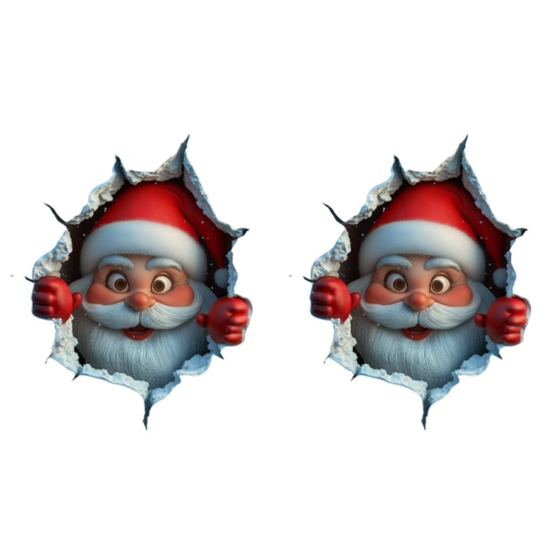 Klistermærkesæt med julemænd