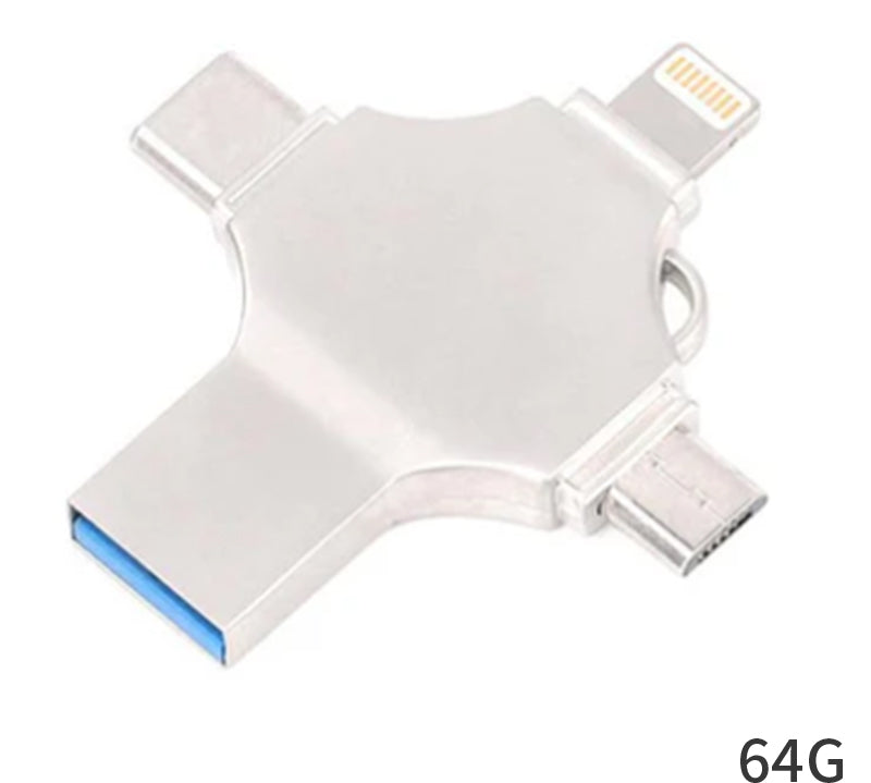 4 i 1 USB-læser Og Flashdrev