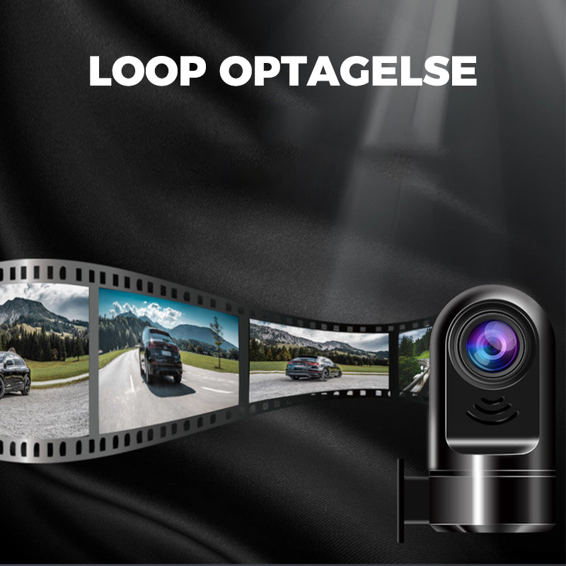 1080P HD 360° roterende mini ADAS Dashcam