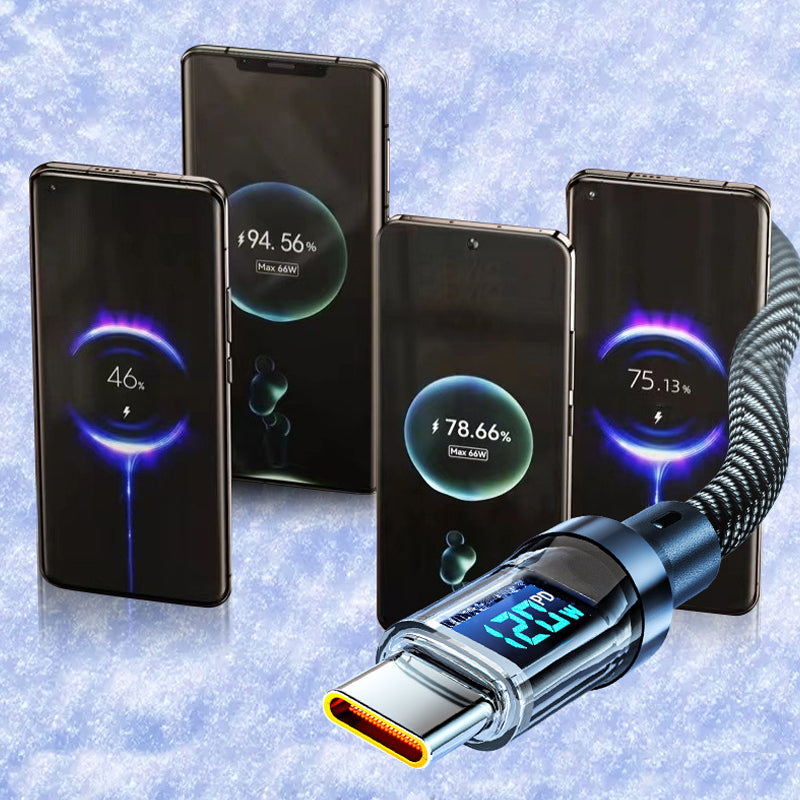 120W hurtigopladningskabel med Smart Display