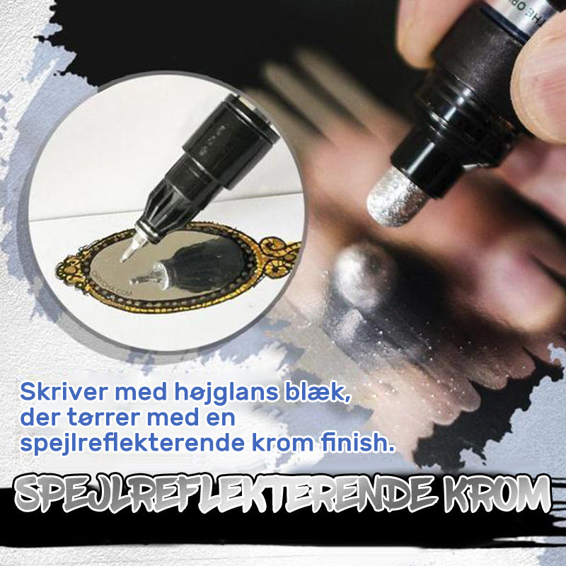Sølvfarvet tusch
