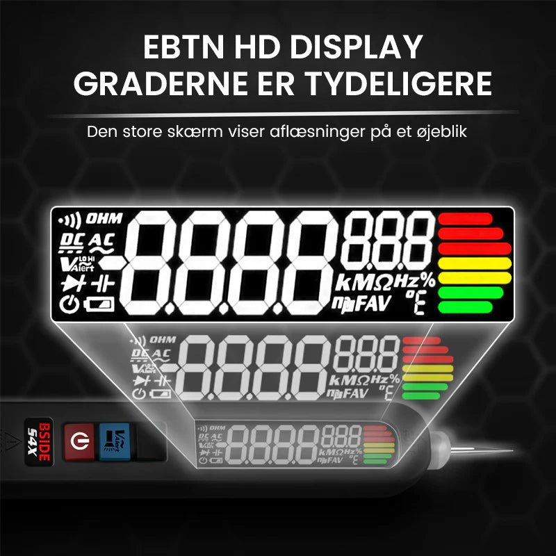 Digitalt genopladeligt intelligent multimeter