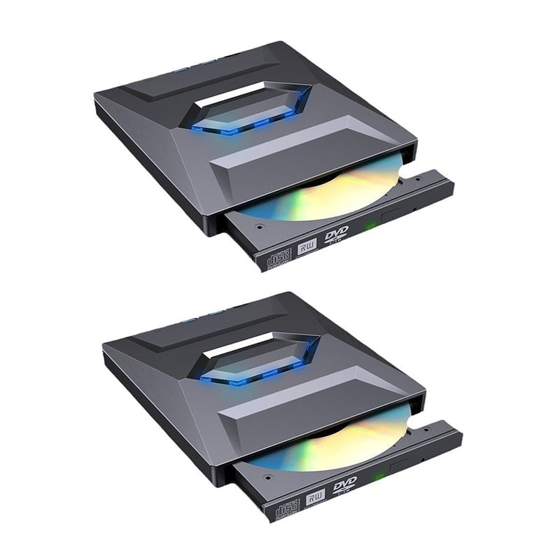 7-i-1 Eksternt USB DVD drev & Blu-ray afspiller