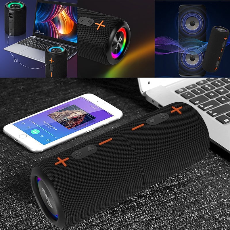 Splittype Bluetooth højtaler – Blændende farverig subwoofer