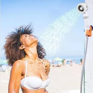 Transportabelt udendørs brusebadsanordning