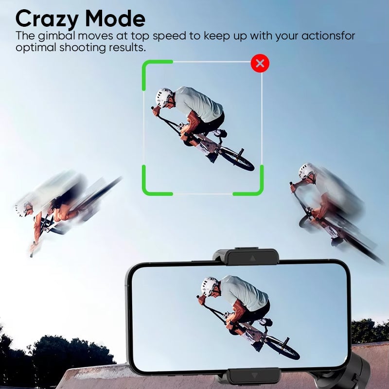 Smart 3-akset Gimbal stabilisator med AI Tracking – Professionelt Videooptagelsesværktøj