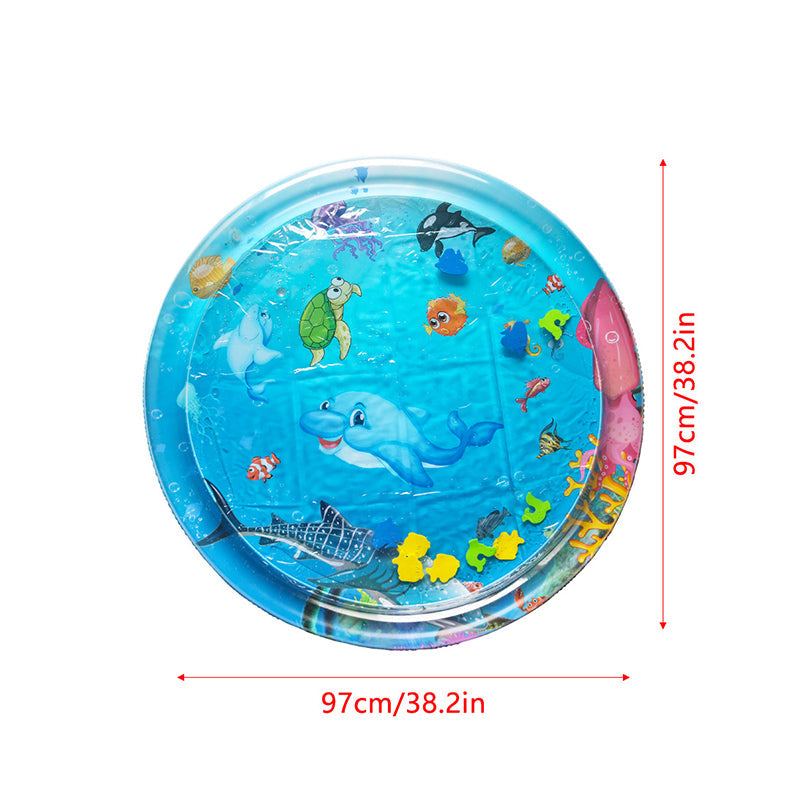 Oppustelig vandmåtte til spædbørn