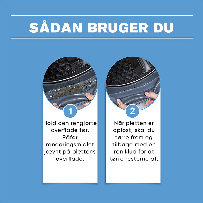 Gelbaseret pletfjerner til mugpletter