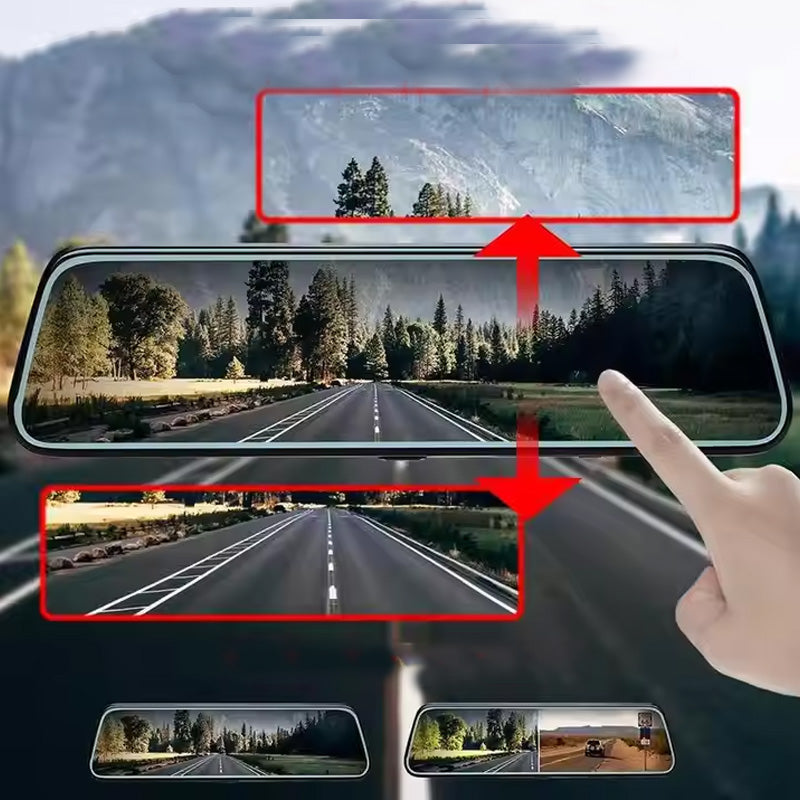 Fuld skærms HD Dash Cam med dobbeltkamera