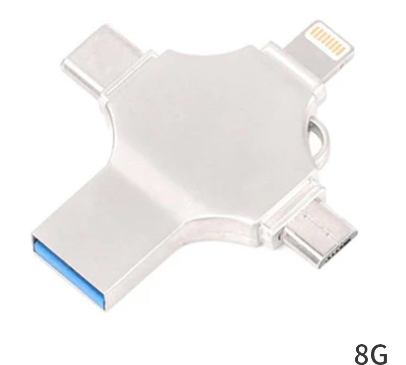 4 i 1 USB-læser Og Flashdrev