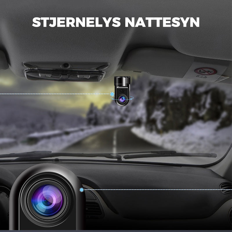 1080P HD 360° roterende mini ADAS Dashcam