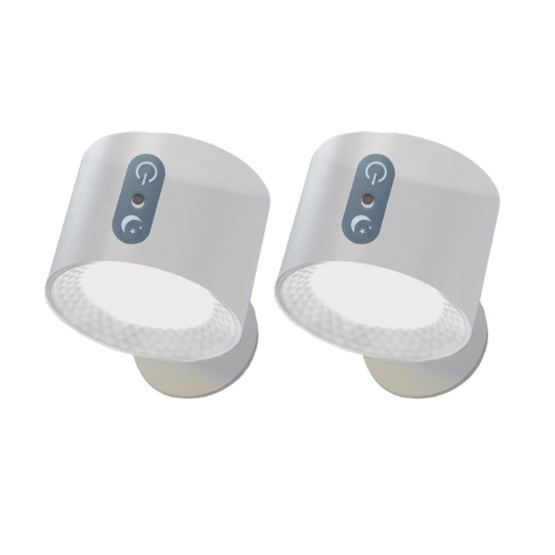 Magnetisk USB dobbelthovedet væglampe med fjernbetjening