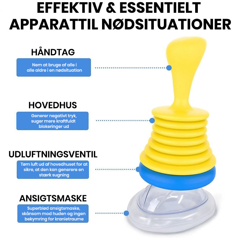 Luftkapacitetstræner + anti-kvælningsenhed