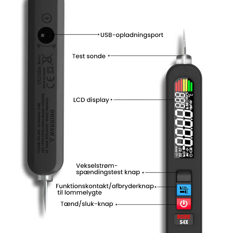 Digitalt genopladeligt intelligent multimeter
