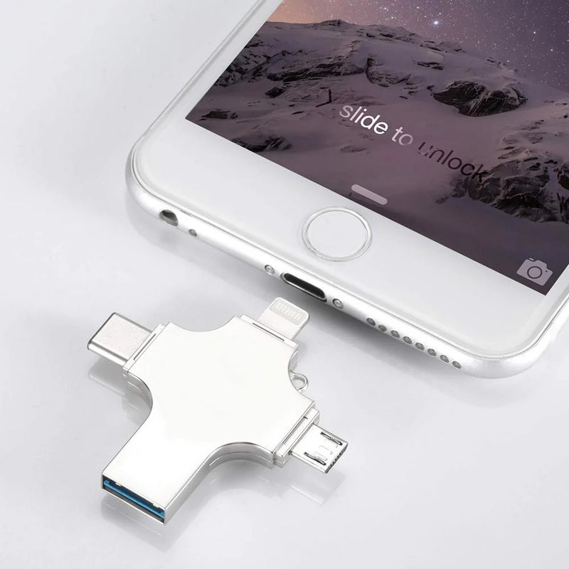 4 i 1 USB-læser Og Flashdrev