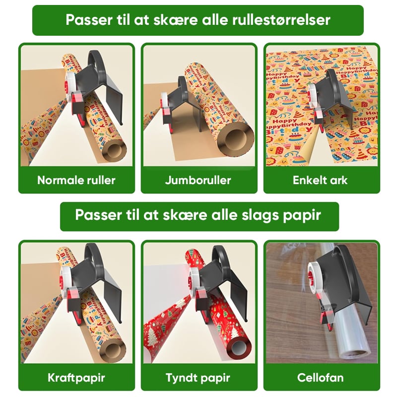 Sakerplus gavepapirskærer og dispensersæt
