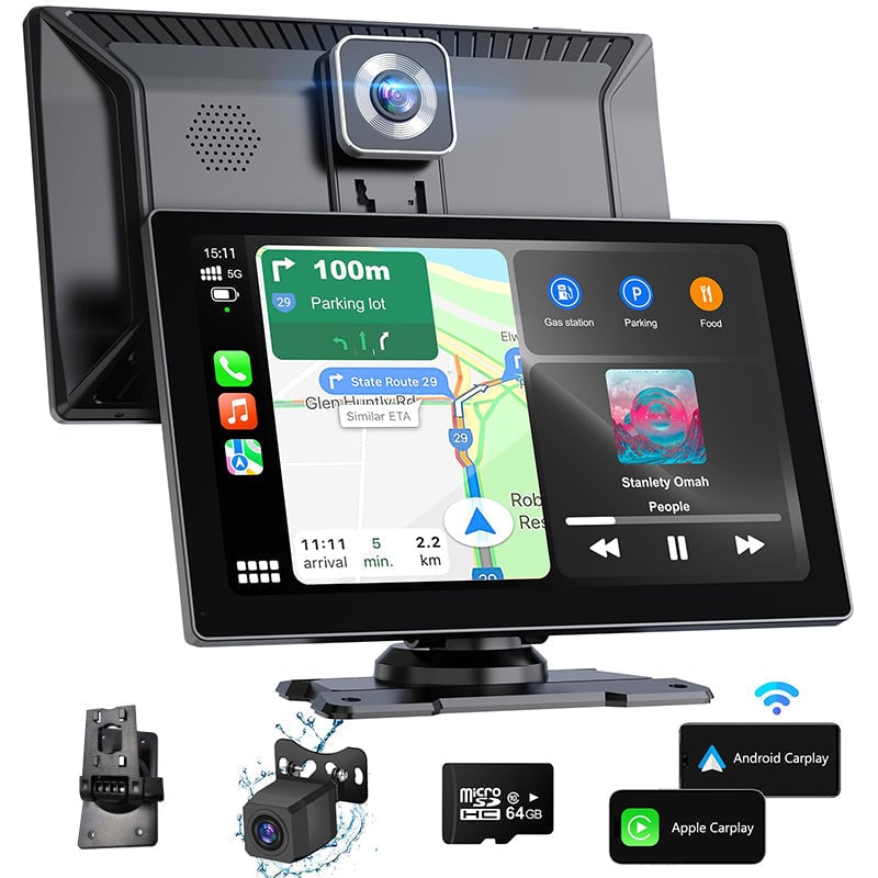 Trådløs CarPlay & Android Auto touchskærm