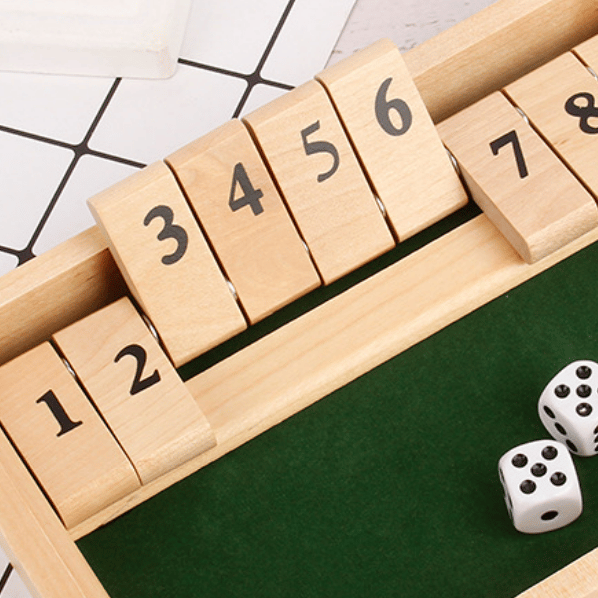 Shut The Box - Sjovt matematikbrætspil for voksne og børn