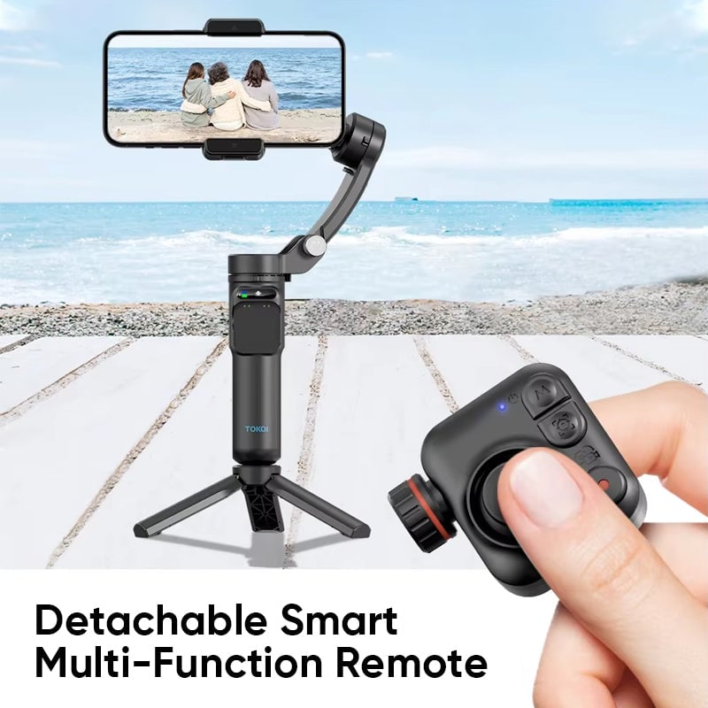 Smart 3-akset Gimbal stabilisator med AI Tracking – Professionelt Videooptagelsesværktøj