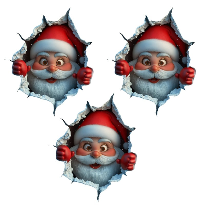 Klistermærkesæt med julemænd