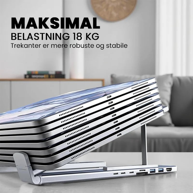 8-i-1 USB-C docking station til bærbar computer