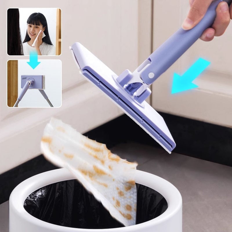 Handige mini-mop met doekwisselfunctie