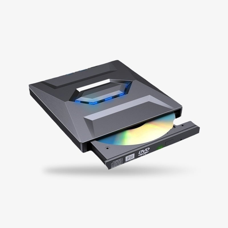 7-i-1 Eksternt USB DVD drev & Blu-ray afspiller