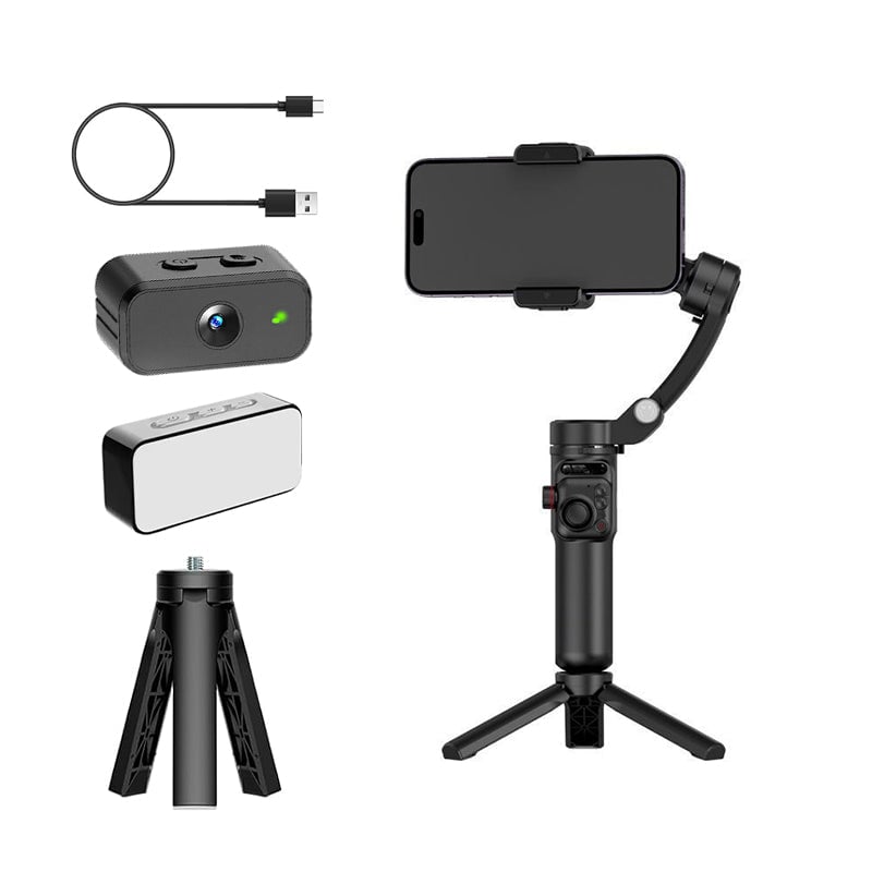 Smart 3-akset Gimbal stabilisator med AI Tracking – Professionelt Videooptagelsesværktøj