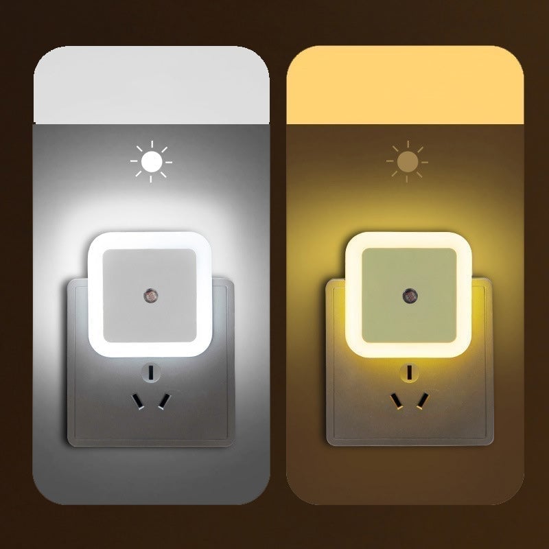 LED natlampe med lysaktiveret sensor