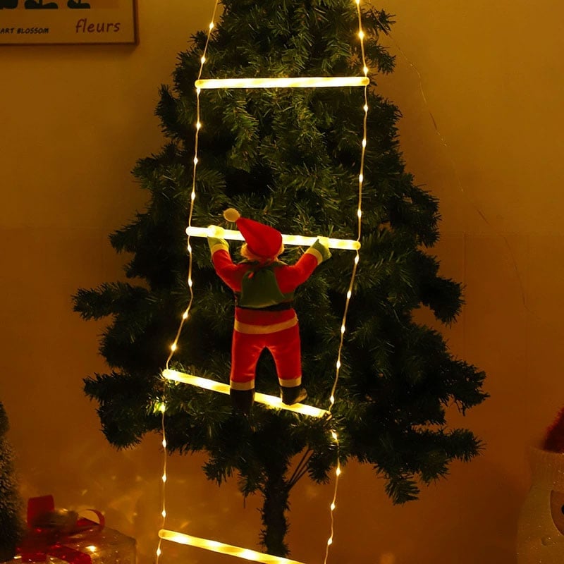 Stigeklatrende julemand-LED-Lampe