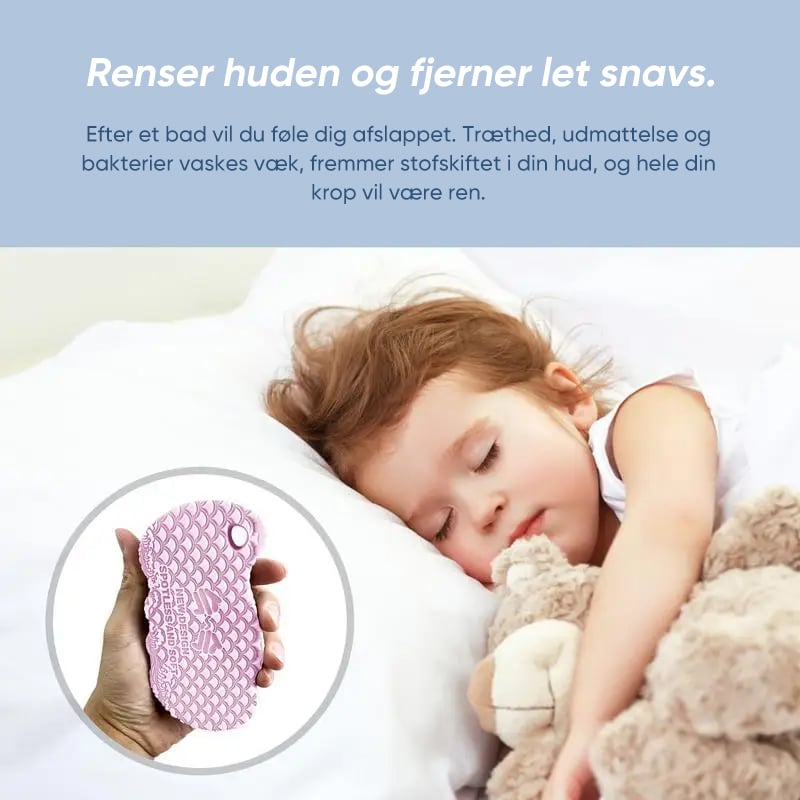 Magisk eksfolierende badesvamp