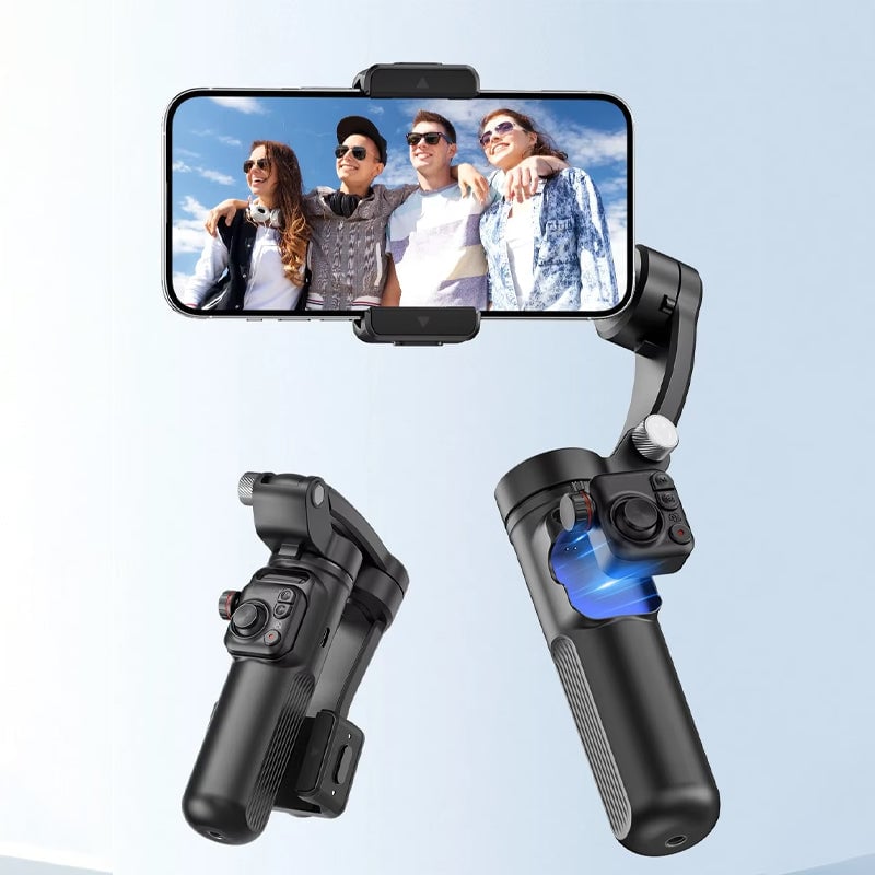 Smart 3-akset Gimbal stabilisator med AI Tracking – Professionelt Videooptagelsesværktøj