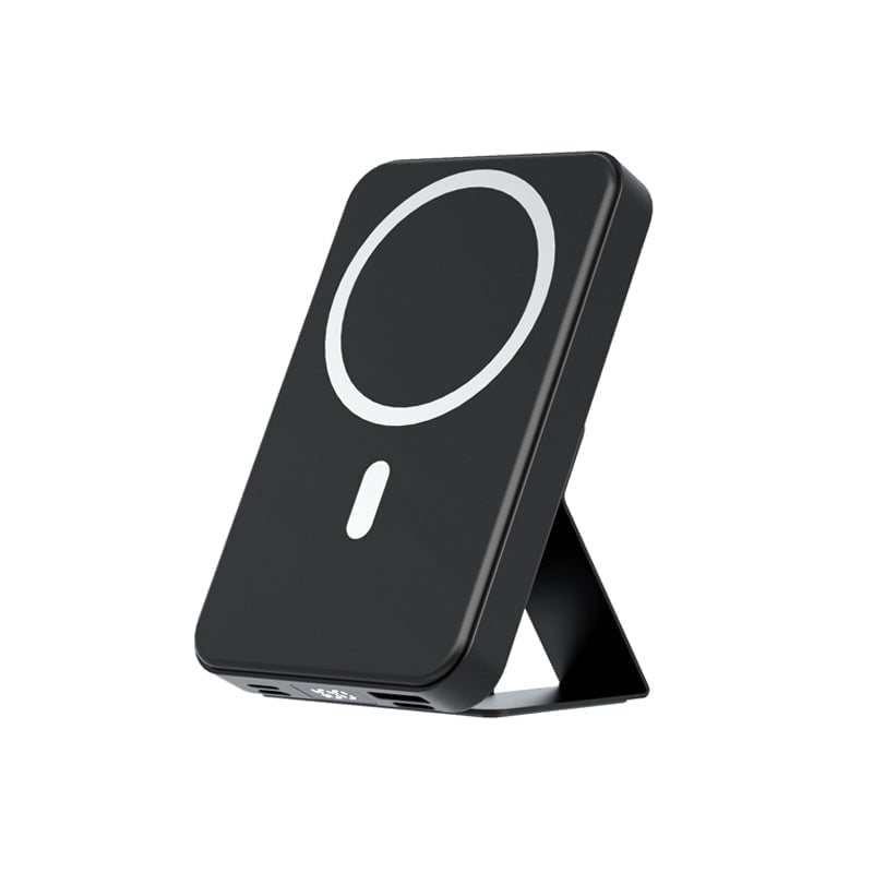 Bærbar magnetisk powerbank med trådløs opladning