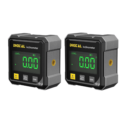 Digital hældningsmåler med dobbelt-laser og stor skærm