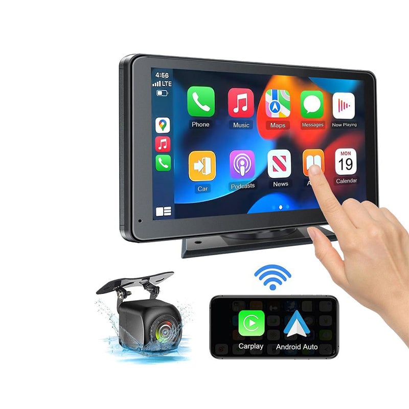 Trådløs CarPlay & Android Auto touchskærm