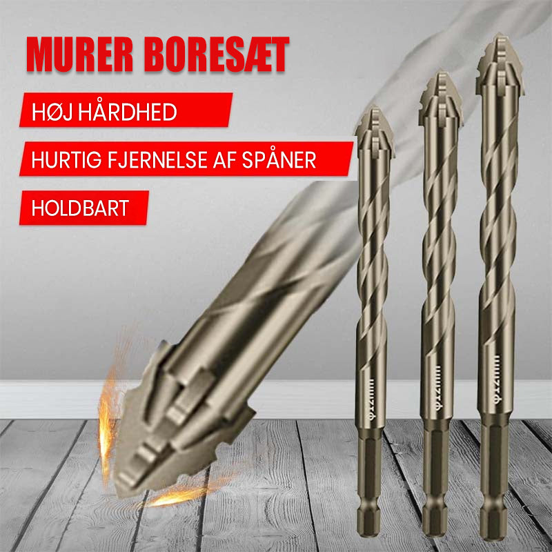 Firebladet serreret excentrisk bor